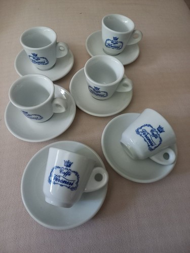 Set tazzine espresso con - 6, da