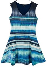 Abito Senza Maniche A V Fiori