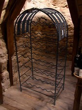 Mobile Vino Ferro Porta Bottiglie Cantinetta Terra Enoteca 40posti