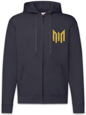 Felpa con cappuccio zip logo