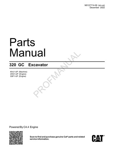 Catalogo ricambi escavatore