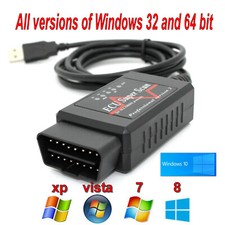 ELM 327 1.3 1.4 1.5 cavo diagnostico auto usb OBD OBD2 OBDii