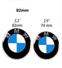 STEMMA LOGO COMPATIBILE BMW FREGIO PER COFANO E BAULE 74mm | 82 mm