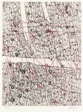 RUGGERI PIERO "PAESAGGIO E FIGURA (n.2) " 1975  Acquaforte a colori su 2 lastre