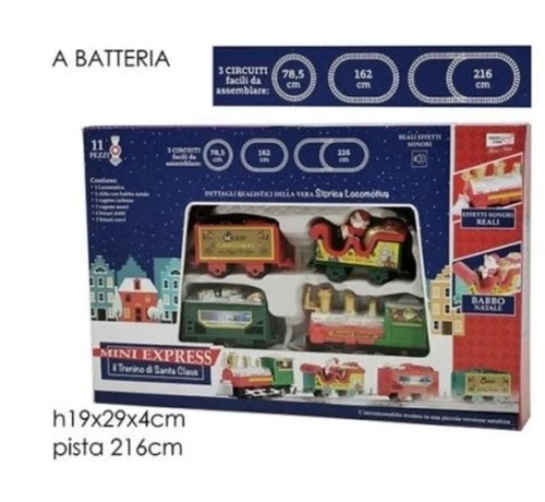 Trenino natale babbo - di,