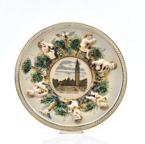 Capodimonte piatto cherubini - capodimonte,