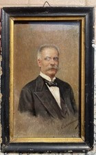 Ritratti maschio antichi olio Cm 13x20