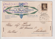 CARTOLINA CASALBORDINO CHIETI CASA TIPOGRAFICO DE ARCANGELIS 1938