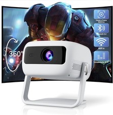 Mini Proiettore WiFi 6 Bluetooth 5.2 Support 1080P VISULAPEX Proiettore 15000 Lu