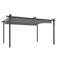 Pergola da Giardino con Tetto Retrattile 4x3 m Antracite