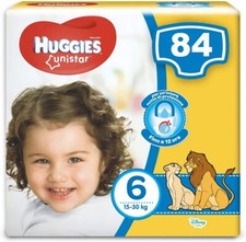 Huggies Pannolini Unistar Taglia 6 (15-30 kg) Confezione da 84 Pannolini (6X14)