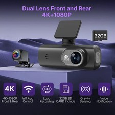 Dash Cam 4K Doppia Anteriore