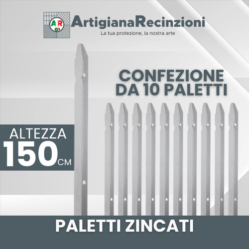 Paletti per recinzione - , zincati