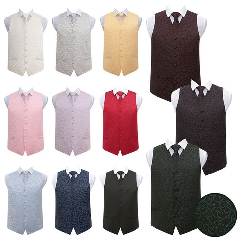 Set cravatta gilet uomo