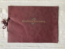 Grotrian Steinweg Pianos catalogue 1930s