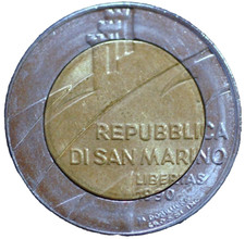 San Marino 500 Lire 1990 KM#