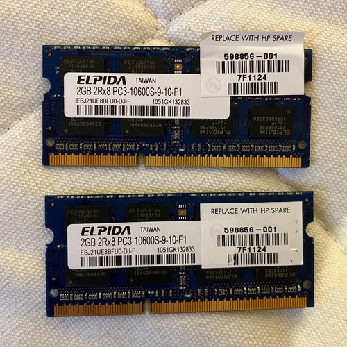Elpida 4gb ddr3 sodimm - (2x2gb),