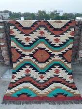 Tappeto Kilim in Juta di Lana
