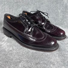 Scarpe Florsheim Royal Imperial Shell Cordovan Longwing Blucher 9,5E colore 8 USA