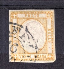 508 -  PROVINCE NAPOLETANE - il n.23, 20 grana giallo timbrato al 5% del valore