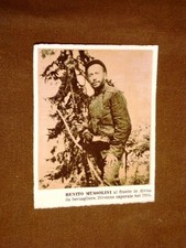 Il Duce Benito Mussolini al fronte in divisa da bersagliere Caporale nel 1916
