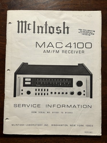 Mcintosh mac4100 ricevitore - mcintosh,