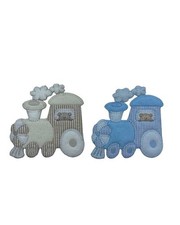 Applicazione Termoadesiva Ricamo Baby Trenino Locomotiva 10x10 Cm 77413