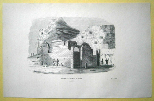 1843 stampa bretone rovine del - bretone,