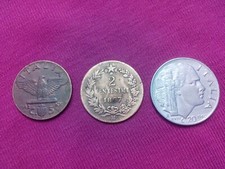 Lotto 3 monete del Regno