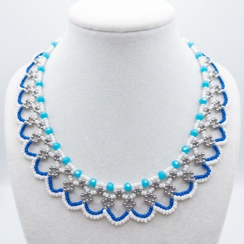 Collana girocollo elegante - collana, blu