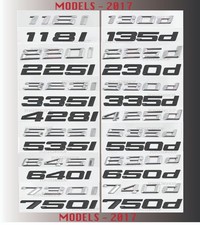 Adesivi Lettere BMW 3D