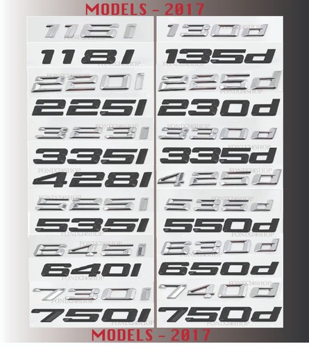 Adesivi lettere bmw - lettere, 3d