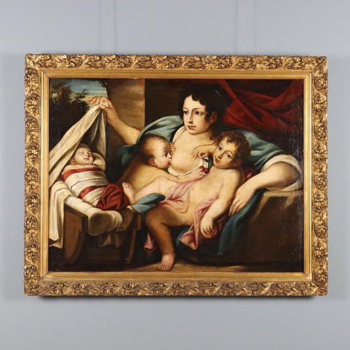 Dipinto antico allegoria della - dipinto,
