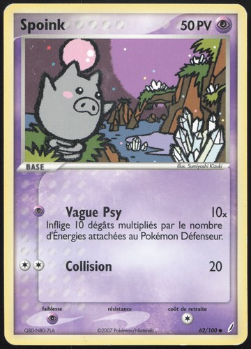 Carte pokémon spoink 100 - carte,