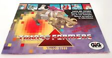 trasformers trans formers 1988 gig italy catalogo toys catalogue originale