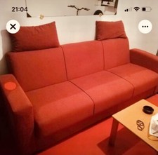 Divano Letto Con Contenitore - Rosso Porpora, 225 x 86 x 81 cm