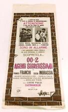 CV- LOCANDINA 00-2 AGENTI SEGRETISSIMI FRANCO FRANCHI CICCIO INGRASSIA - RVSa378