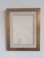 Rino Carrara, opera su cartone, collage ...