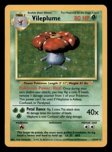 Vileplume unlimited holo - (15),