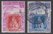 1951 Italia Repubblica: Toscana serie completa usata