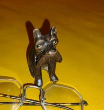 Small Wooden Terrier Dog