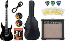 Ibanez Serie RG Chitarra Elettrica Starter Set Amplificatore Borsa Accessori Nero Metal