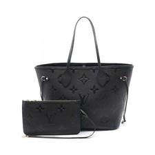 Borsa a tracolla Louis Vuitton Neverfull MM M45685 Monogram empreinte Noir LV