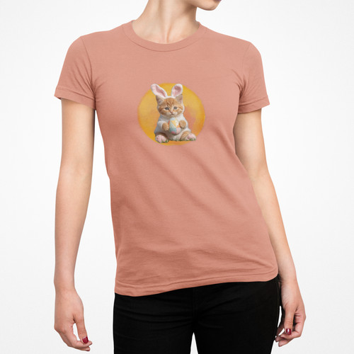 Maglietta easter kitty bunny - maglietta,