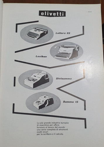 Olivetti lettera divisumma - lettera, 22