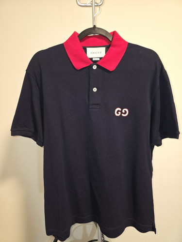 Polo gucci uomo rosso navy - polo,