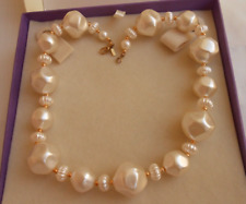 COLLANA GIROCOLLO firmata MONET sfere tipo perle in lucite