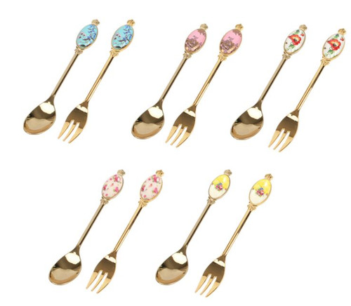 Set cucchiaini forchette - e,