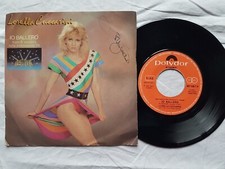 LORELLA CUCCARINI IO BALLERO' AUTOGRAFATO 45 giri SIGLA TV 1987 Festival No Vola
