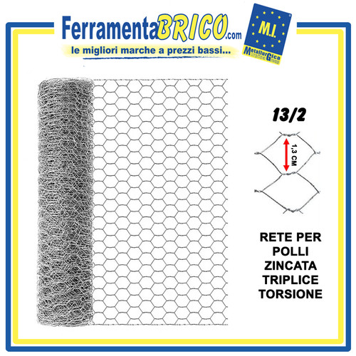Rete polli zincata recinzione - zincata,